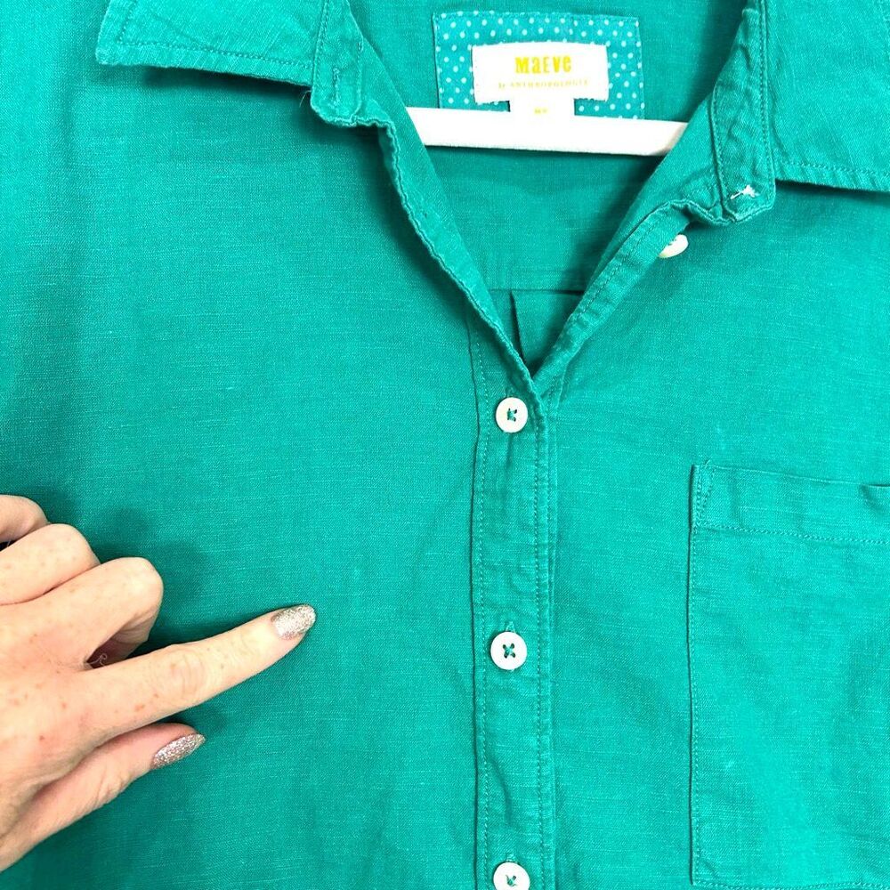 Maeve By Anthropologie Bennet Button-up Shirt Wom… - image 8